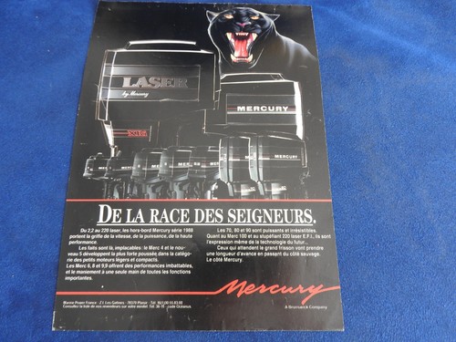 Publicité mercury moteur - mercury,