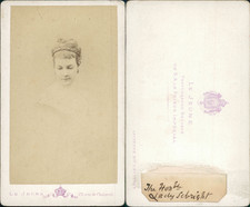 Le Jeune, Paris, Lady Sebright, Georgina Muir Mackenzie Vintage CDV Albumen Car