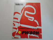 Manuel De Service Propriétaire Yamaha PW80H 1996 LIVRE OEM D'Usine 96