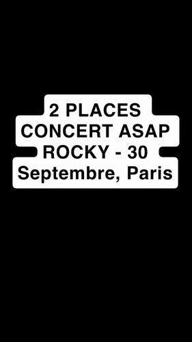 Asap rocky places concert - asap, 2