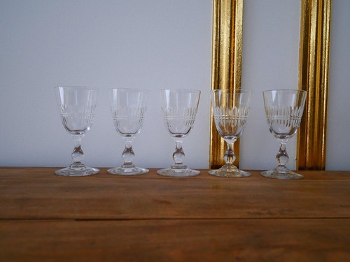 Lot anciens verres à vin - 5,
