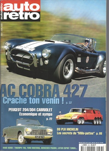 Auto retro 233 cobra 427 - n°233,
