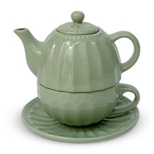 Théière Tasse Et Soucoupe En