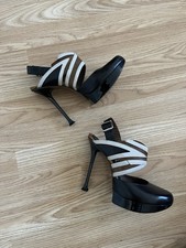 MARNI  BLACK & BROWN SLINGBACK