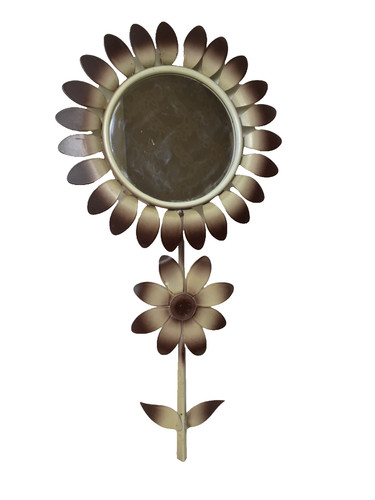 Miroir fleur soleil vintage - soleil,