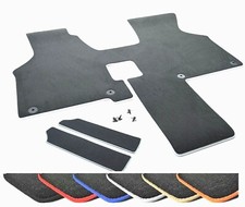 Paillasson Convient pour Bus VW T4 2xSitz Boite de Vitesse Premium Velours Grise