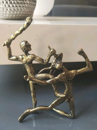 Sculpture bronze scène - sculpture,