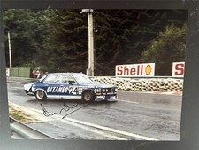 Signed16x12 photo Derek Bell BMW 530i Gitanes Racing Spa-Francorchamps 24h 1981