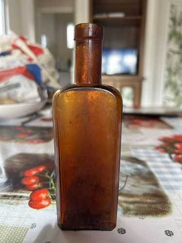 Bouteille flacon ancien en - /,