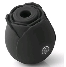 Vibromasseur Succion rose noire Clitoris Teton Femme USB Sextoy