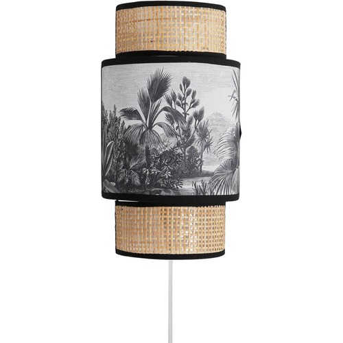 Lampe applique rotin et - rotin,