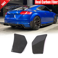 For Audi TT S-LINE TTS TTRS 2016UP Real Carbon Rear Bumper Splitters Fins Canard