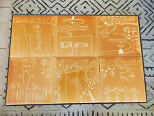 MAGNIFIQUE PETITE TABLE BASSE CARRELEE DLG DE CAPRON/JACQUES BLIN-PERIODE 50/60