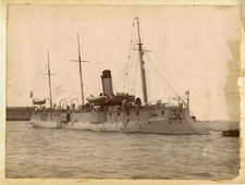 Vintage Print Citrate Print 21x27 Circa 1890 ID Boat    