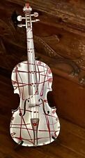 Violon pop art sculpture  ~ Concerto Argenté ~  signée Pepe22