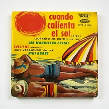 45T EP Cuando Calienta El Sol Los Marcellos Ferial Nini Rosso Vogue Vintage