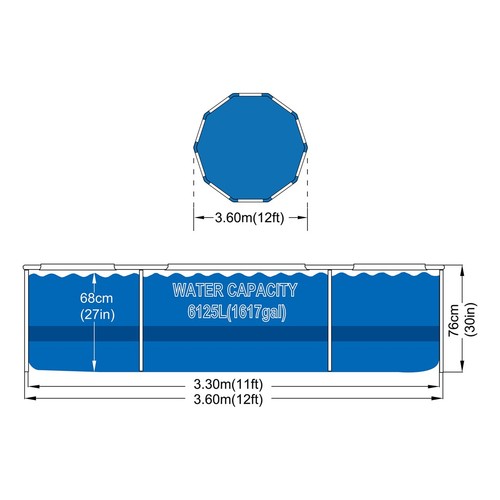 Ensemble piscine ronde - de,