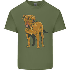 French Mastiff Dogue Bordeaux Dog Mens Light Cotton T-Shirt