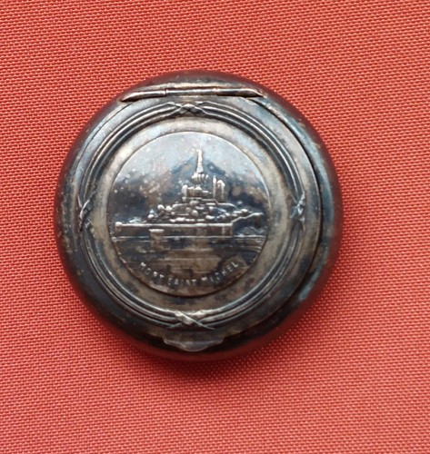 Poudrier miroir vermeil - poudrier,