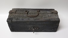 Ancien Coffret en bois peint