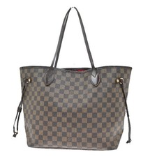 LOUIS VUITTON Neverfull MM Shoulder Tote Bag Damier Leather Brown N51105 17KP095