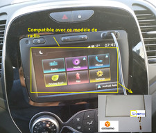 RENAULT CAPTUR Vitre Ecran Tactile Touch Screen media nav 1, 2 pour LCD