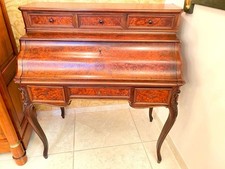 Bureau à cylindre en loupe