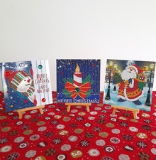 Cartes postales Noël strass