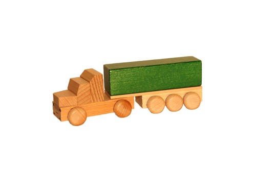Jouet bois tracteur avec - jouet,