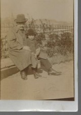 CP carte postale photo personnage  début 1900