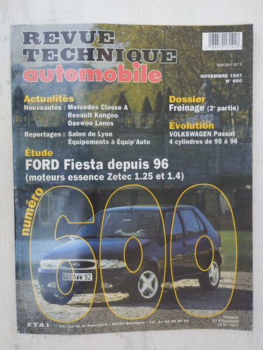 Revue technique ford - revue, fiesta