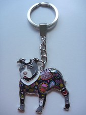 Porte-clés chien Amstaff