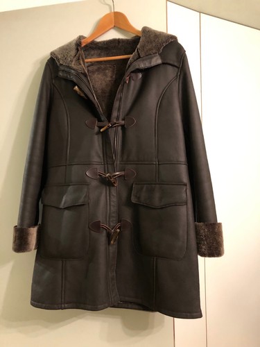 Manteau fourrure mérinos cuir - manteau,