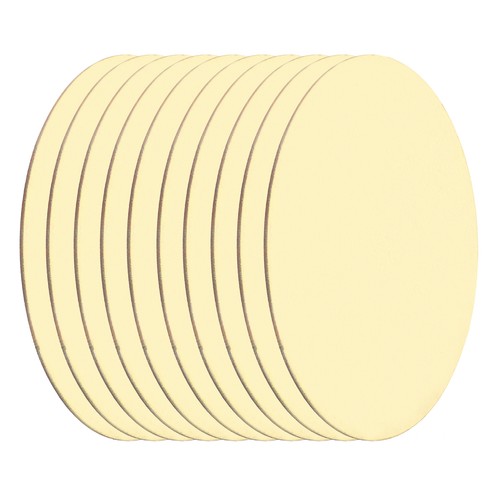 10pcs plaque ronde laiton 40mm - 10pcs,