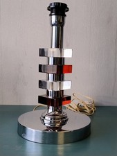 Lampe design 70 Italie Plexiglas Chrome