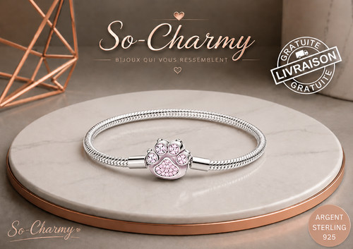 Bracelet patte chien - ♥,