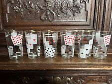 6 Verres Limonade Vintage