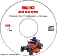 ZD 21 - Catalogue Pieces CDROM KUBOTA FR Expédition - --, Support - CD-ROM - DV