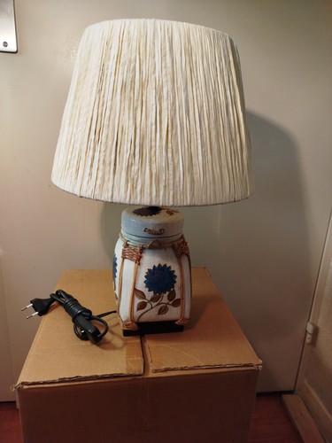 Lampe bambou avec abat jour - en,