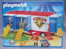 PLAYMOBIL 4232 CIRQUE ROULOTTE dresseur lion manège artiste voiture BOITE NEUVE