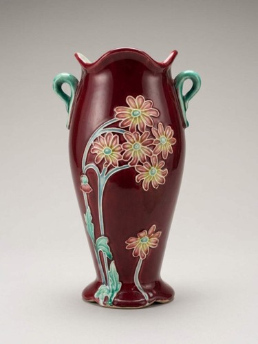 Vase art nouveau faïence - art,