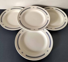 4 assiettes Lustucru blanches