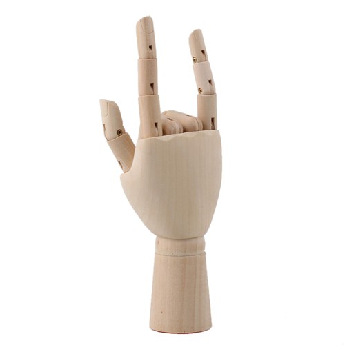 Main mannequin bois avec - mannequin,