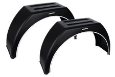 Jeu de deux garde-boue pour remorque 14-17" DOMAR DK3110 passages de roue p