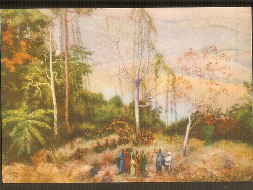 Congo belge carte postale - congo,