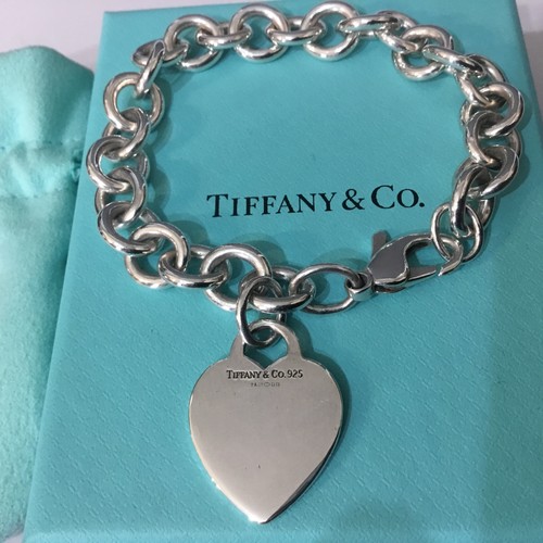 Tiffany plain heart tag - co,