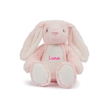 Mini peluche doudou lapin rose