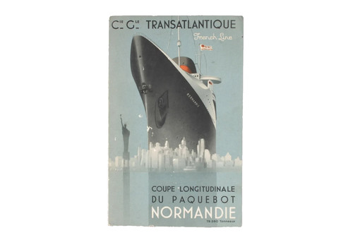 Paquebot normandie plan - normandie, en