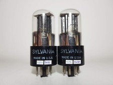 MATCH PAIR 6SN7GT SYLVANIA
