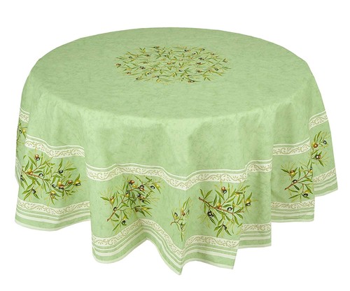 Nappe ronde coton clos - ronde, 80